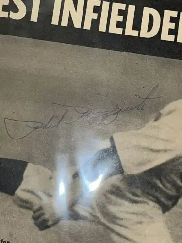 Phil Rizzuto signed baseball photo with JSA COA from New York Yankees Sport Magazine