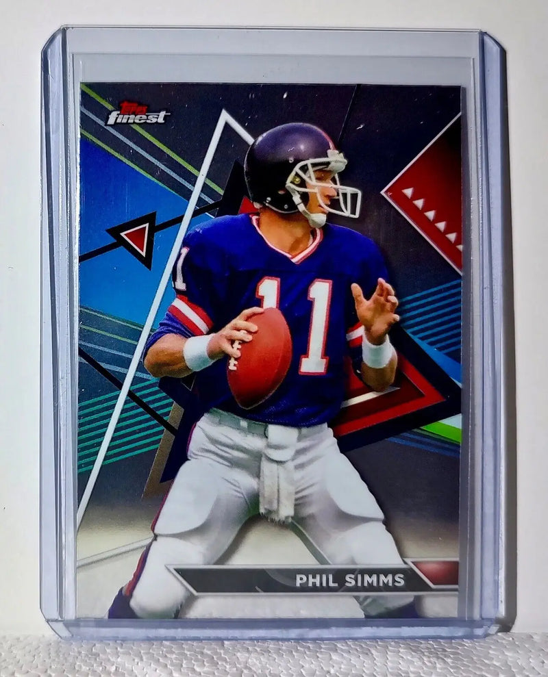 Phil Simms 2023 Topps Finest NFL #222 Football Card New York Giants