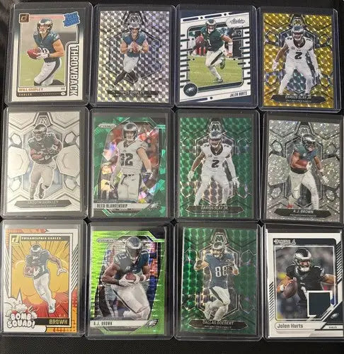 Philadelphia Eagles 12 Card Lot. Hurts Barkley Brown