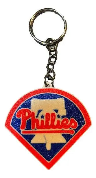 Philadelphia Phillies 3D Bell Logo Keychain MLB Baseball Fan Gift Key Ring