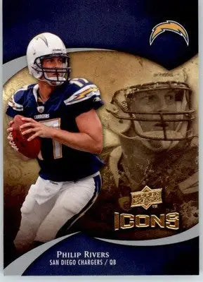 Philip Rivers - 2009 Upper Deck Icons - #68 - Football - Football Card Single