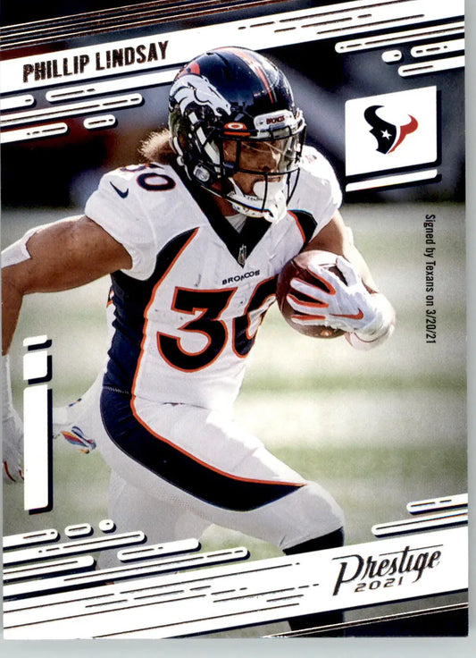 Phillip Lindsay - 2021 Panini Prestige - #27 - Football - Football Card Single