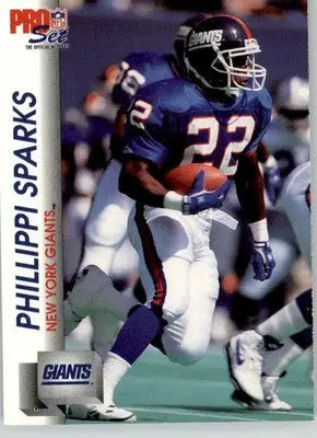 Phillippi Sparks - 1992 Pro Set - #596 - RC Football - Football Card Single