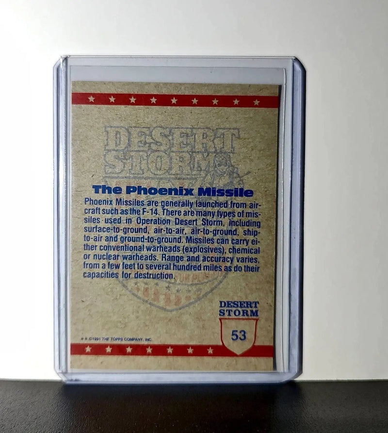 Phoenix Missile 1991 Topps Desert Storm #53 Card
