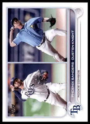 Phoenix Sanders Dusten Knight Rookie 2022 Topps Update #US172 TB Rays - Baseball Card Single