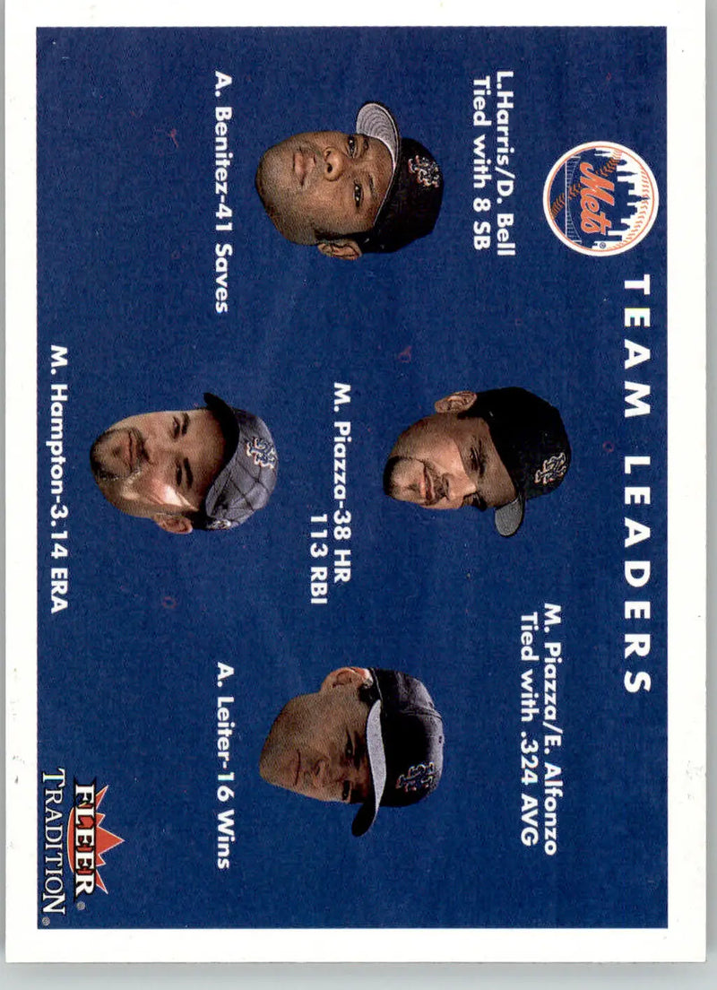 Piazza / Leiter / Hampton / Benitez - 2001 Fleer Tradition - #422 - Baseball