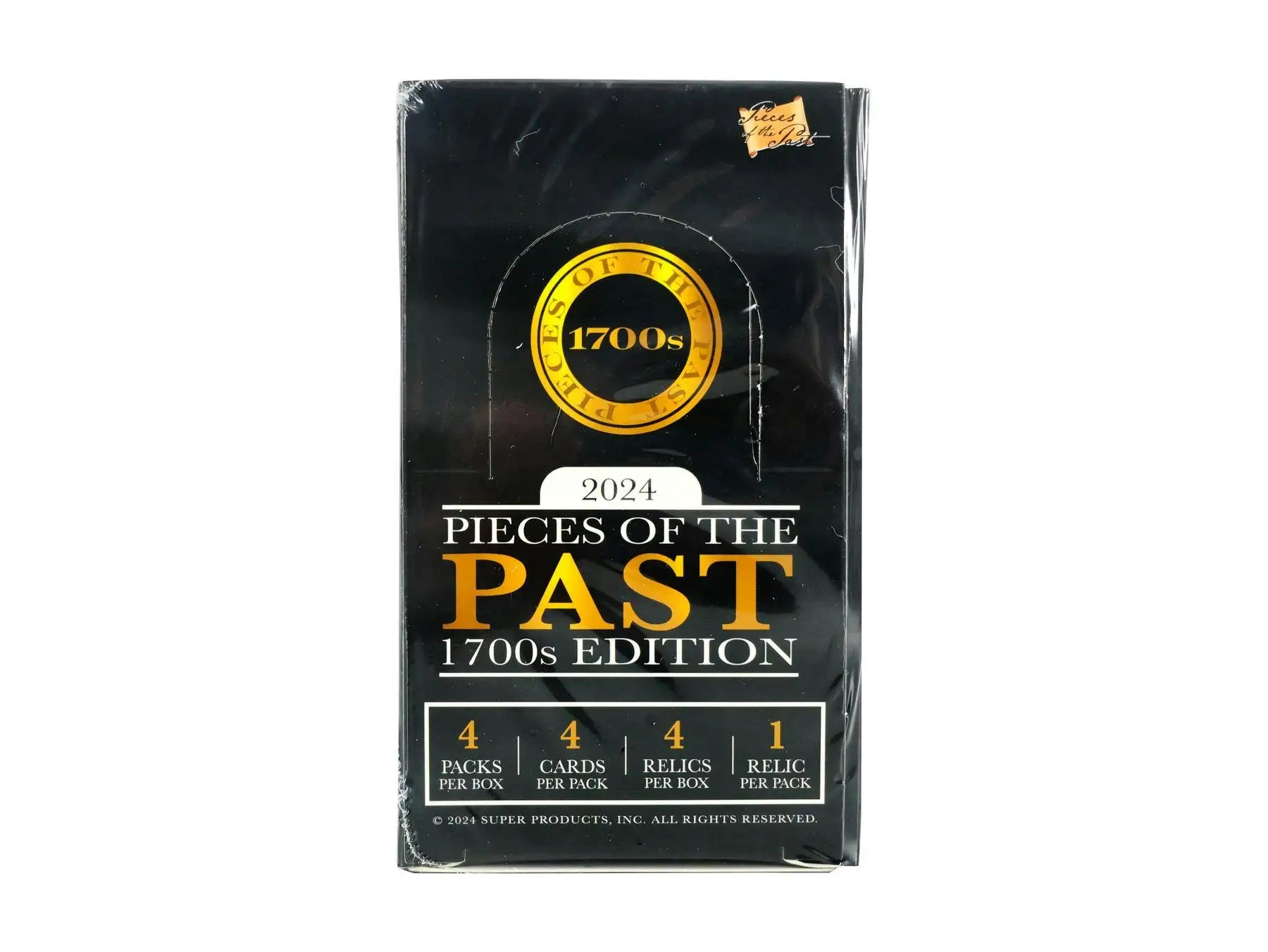 Sealed box of 2024 Pieces of the Past 1700s Edition trading cards hobby box Super Break