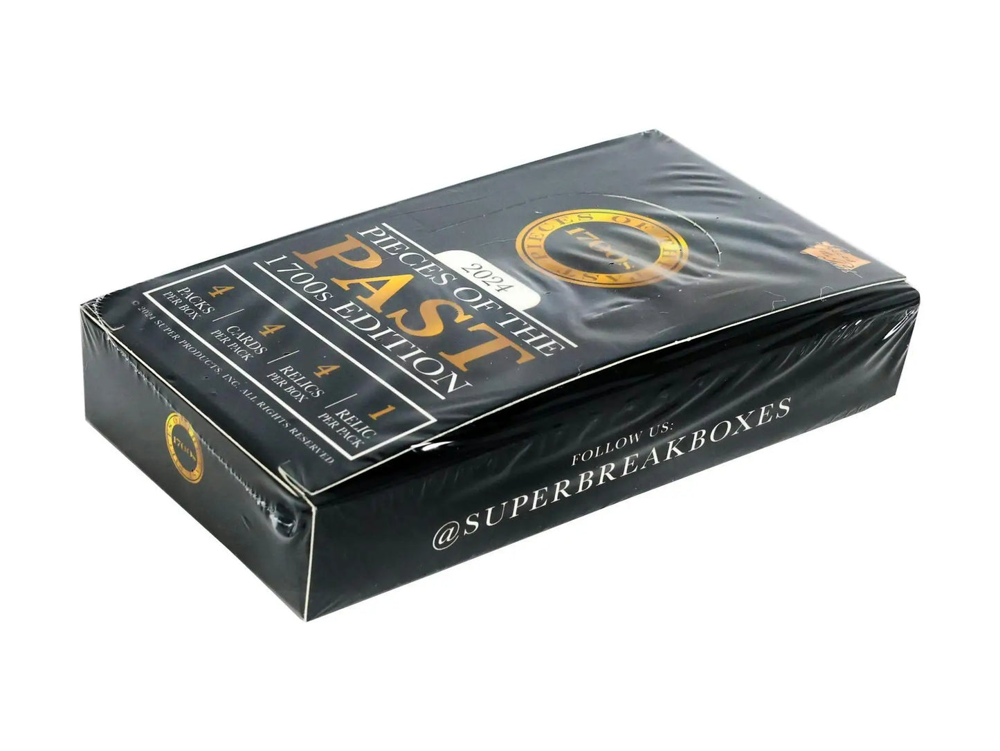 Sealed trading card box from the Pieces of the Past 1700s Edition Hobby Box Super Break 2024