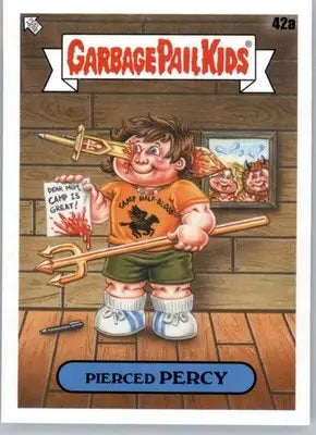 Pierced Percy - 2022 Topps Garbage Pail Kids: Book Worms - #42a - Non_sport - Non-Sports Card Single