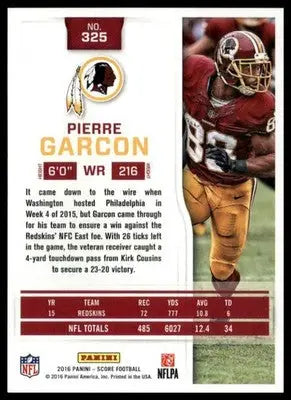 Pierre Garcon 2016 Score #325 Washington Redskins