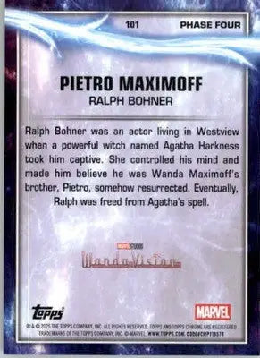 Pietro Maximoff - 2025 Topps Chrome Marvel Studios - #101 - Non_sport - Non-Sports Card Single