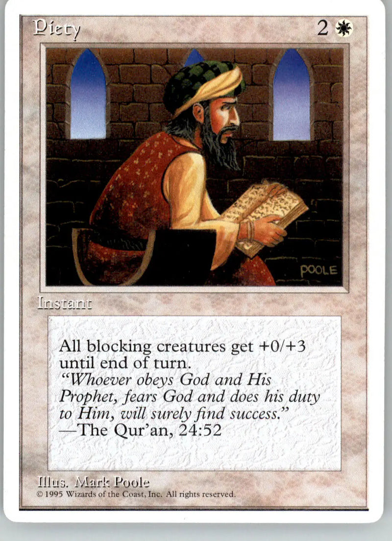 Piety - Fourth Edition ALTERNATE - LP Magic: The Gathering