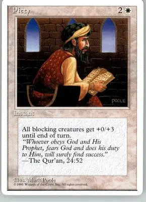 Piety - Fourth Edition ALTERNATE - LP Magic: The Gathering - Magic Card Single