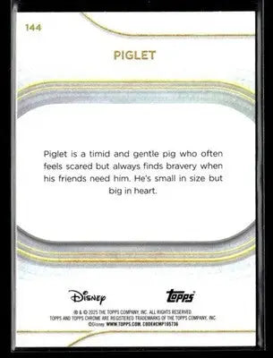 🌟 Piglet, 2025 Topps Chrome Disney #144 🌟 - Non-Sports Card Single
