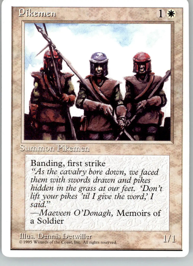 Pikemen - Fourth Edition ALTERNATE - LP Magic: The Gathering