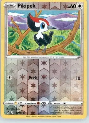 Pikipek - SWSH04: Vivid Voltage - 143/185 - Reverse Holo LP - Pokémon Card Single