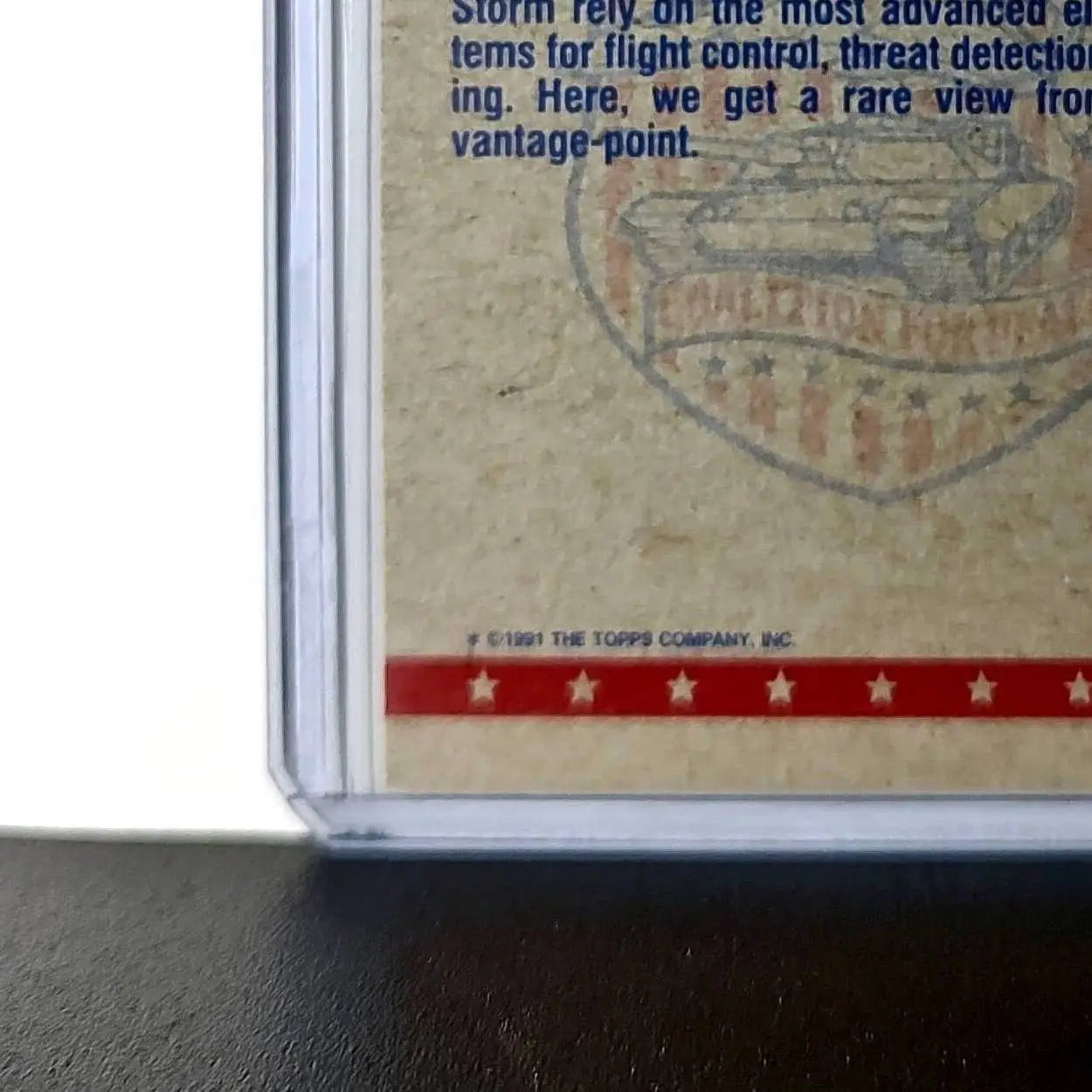 Pilot’s-Eye View 1991 Topps Desert Storm #24 Card