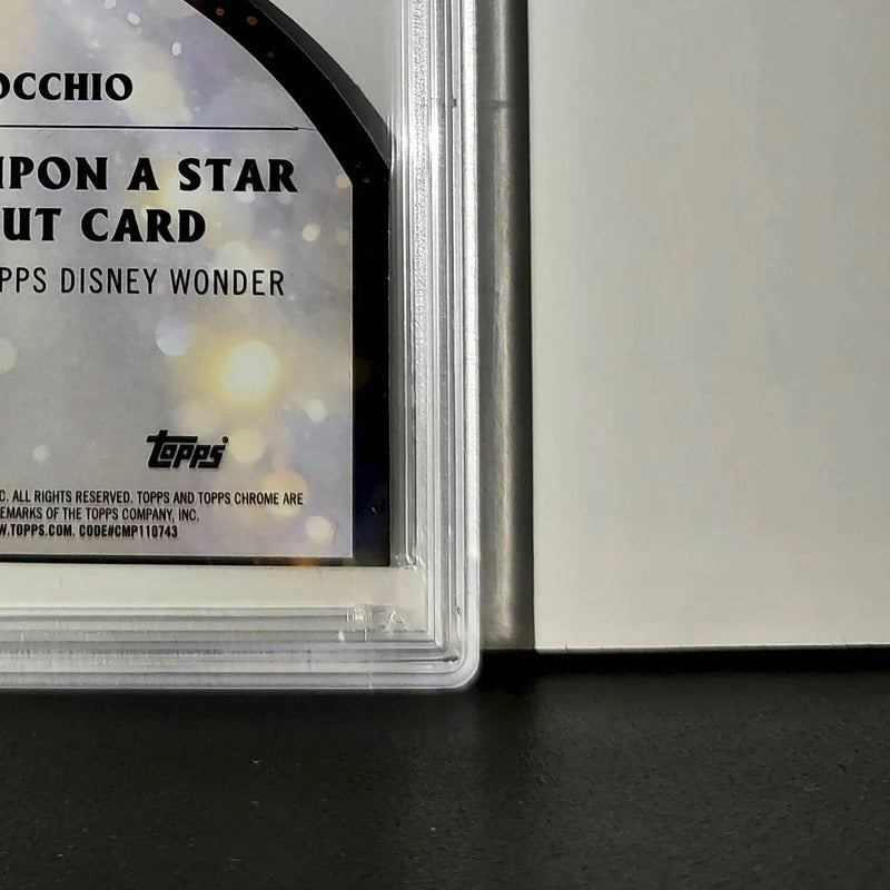 Pinocchio 2025 Topps Chrome Disney #W-1 Wish Upon A Star Die Cut Pinocchio PSA 8 - Non-Sports Card Single
