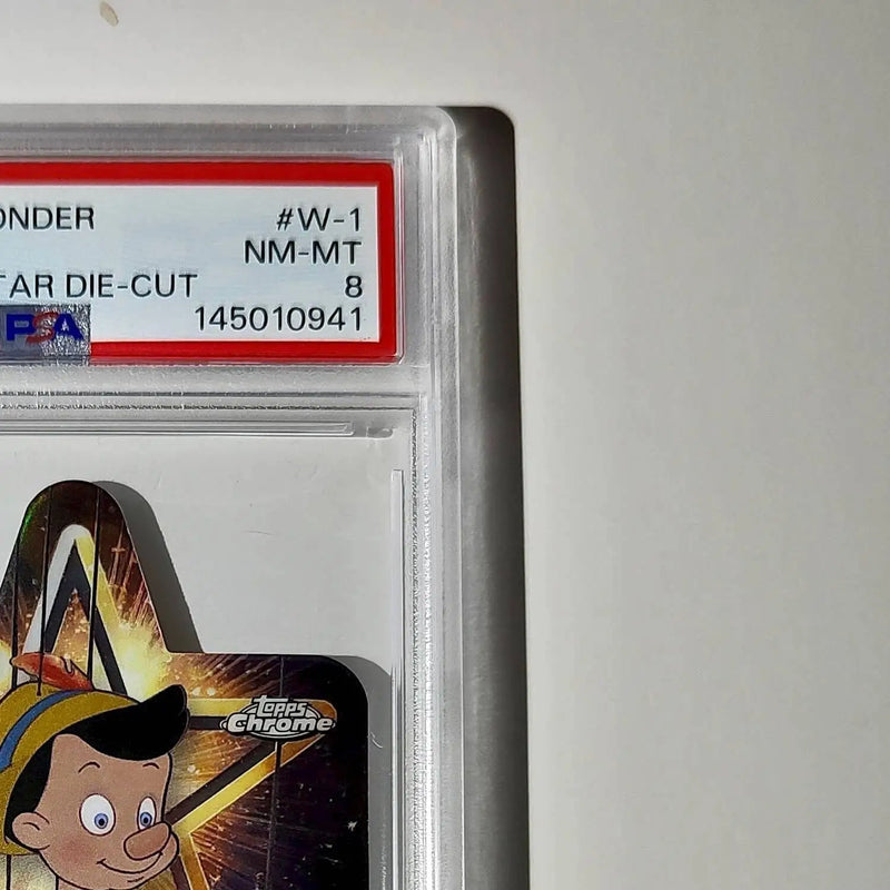 Pinocchio 2025 Topps Chrome Disney #W-1 Wish Upon A Star Die Cut Pinocchio PSA 8 - Non-Sports Card Single