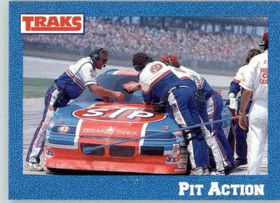 Pit Action - 1991 Traks Richard Petty - #42 - Racing - Racing Card Single
