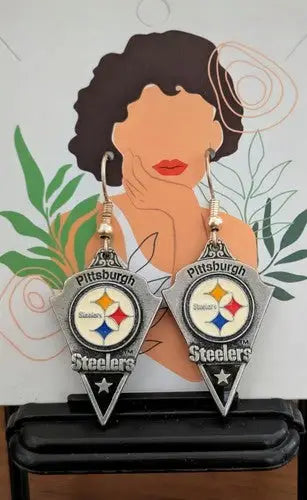 Pittsburgh Steelers Pendant (retired) earrings ID:81842 - Sports Memorabilia