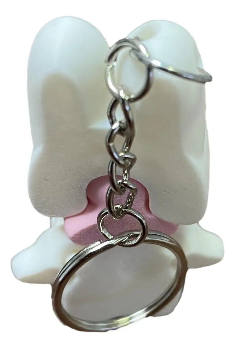 Pixie Bunny Keychain – Cute 3D Printed Bunny Figurine - Other