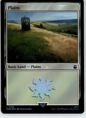 Plains (0196) - Universes Beyond: Doctor Who - 196 - Foil LP Magic - Magic Card Single
