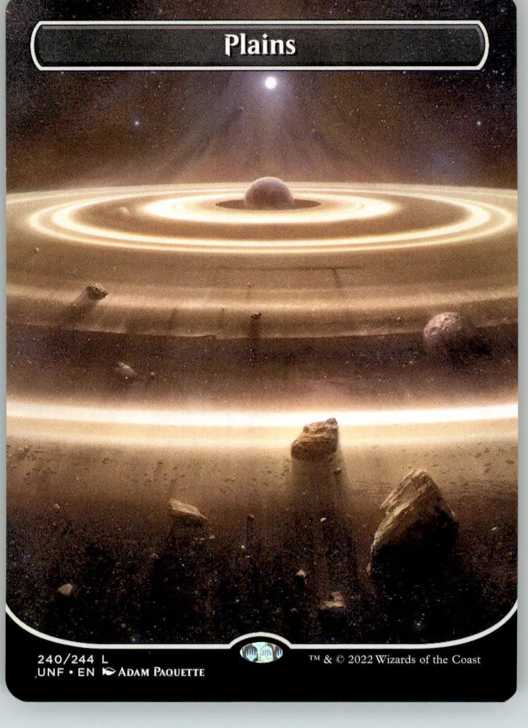 Plains (240) (Borderless) - Unfinity - 240 - NM Magic: The Gathering - Magic Card Single