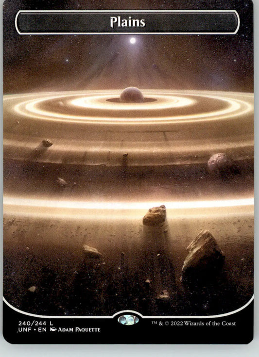 Plains (240) (Borderless) - Unfinity - 240 - NM Magic: The Gathering - Magic Card Single