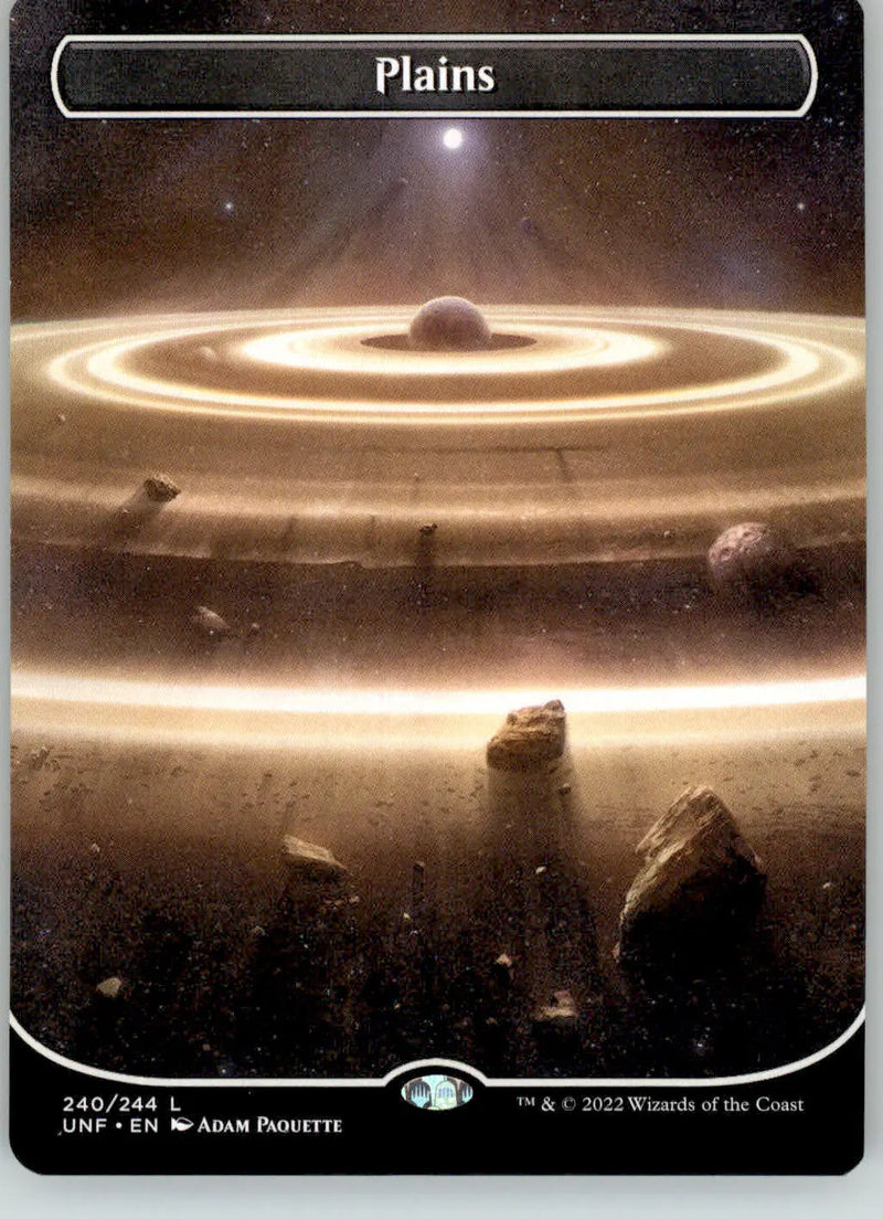Plains (240) (Borderless) - Unfinity - 240 - NM Magic: The Gathering - Magic Card Single