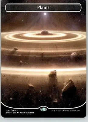 Plains (240) (Borderless) - Unfinity - 240 - NM Magic: The Gathering - Magic Card Single