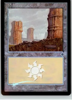 Plains (332) - Invasion - 332 - Foil LP Magic: The Gathering - Magic Card Single
