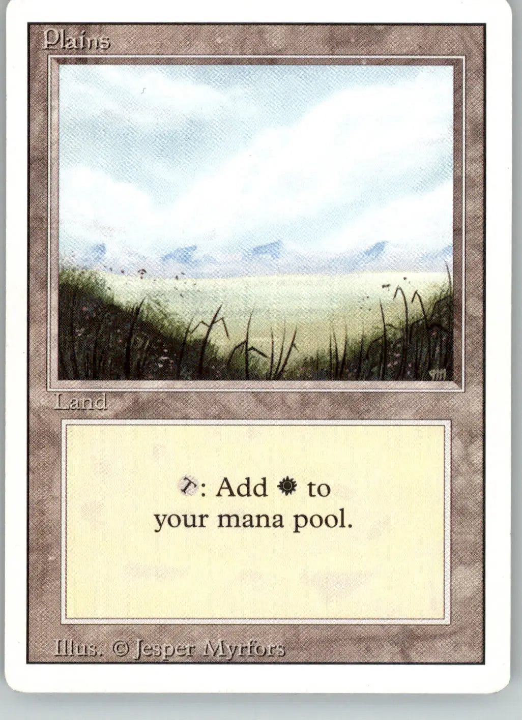 Plains (A) - Revised Edition - 293 - MP Magic: The Gathering - Magic Card Single