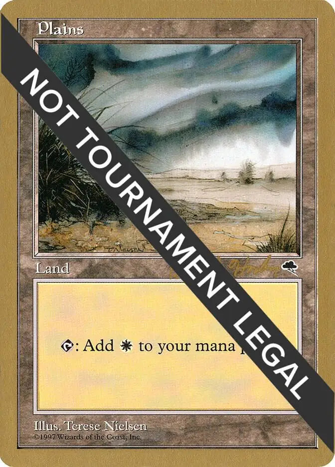 Plains (Shrub) - 1998 Brian Hacker World Championship Decks - MP Magic - Magic Card Single