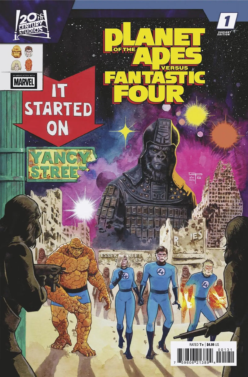 Planet Of The Apes vs. Fantastic Four #1 German Peralta Homage Variant - Back Issues