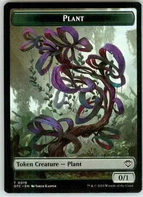 Plant // Sand Warrior Double-Sided Token - Commander: Outlaws of Thunder Junctio - Magic Card Single