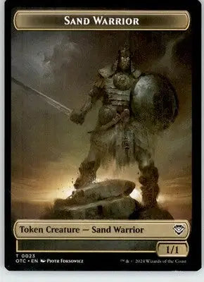 Plant // Sand Warrior Token - Commander: Outlaws of Thunder Junction 19 // 23 NM - Other