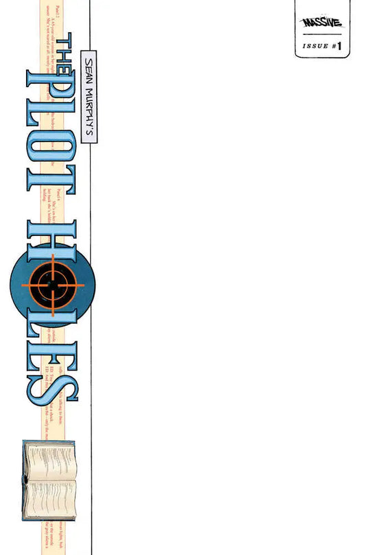 Book spine of The Spot Tales with target design for Plot Holes comic creator variant