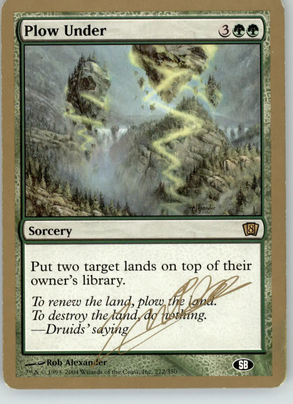 Plow Under - 2004 Julien Nuijten (8ED) - World Championship Decks - MP Magic - Magic Card Single
