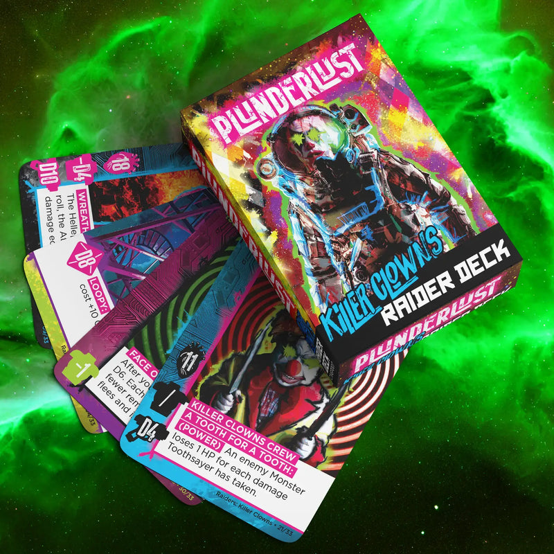 Plunderlust Card Game: Killer Clowns Deck - Entertainment Card Single