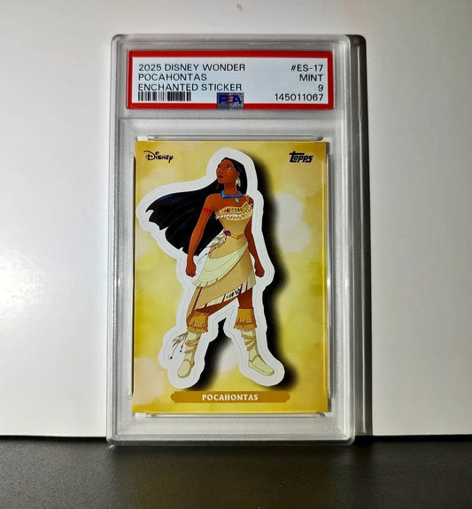 Pocahontas 2025 Topps Disney #ES-17 Enchanted Sticker Card Pocahontas PSA 9 - Non-Sports Card Single