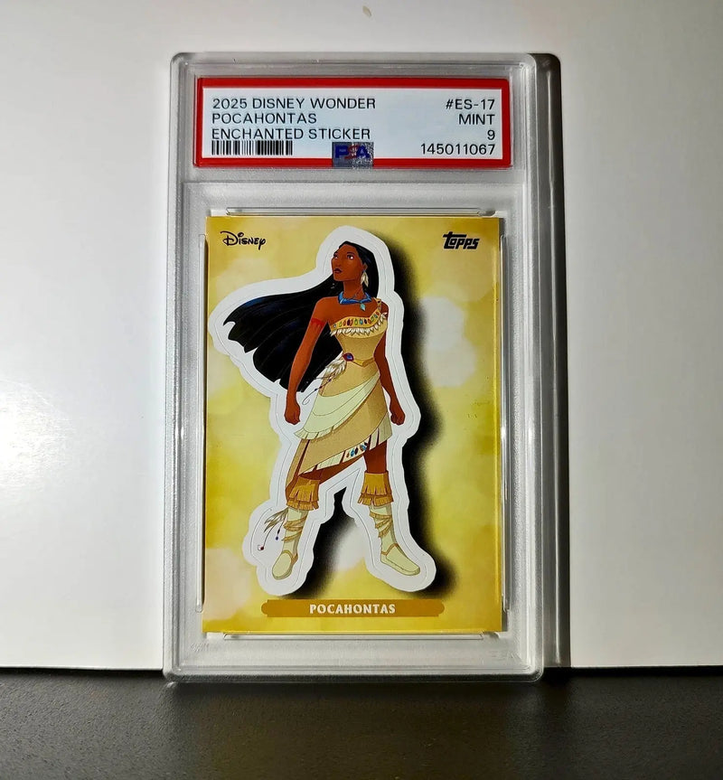 Pocahontas 2025 Topps Disney #ES-17 Enchanted Sticker Card Pocahontas PSA 9 - Non-Sports Card Single