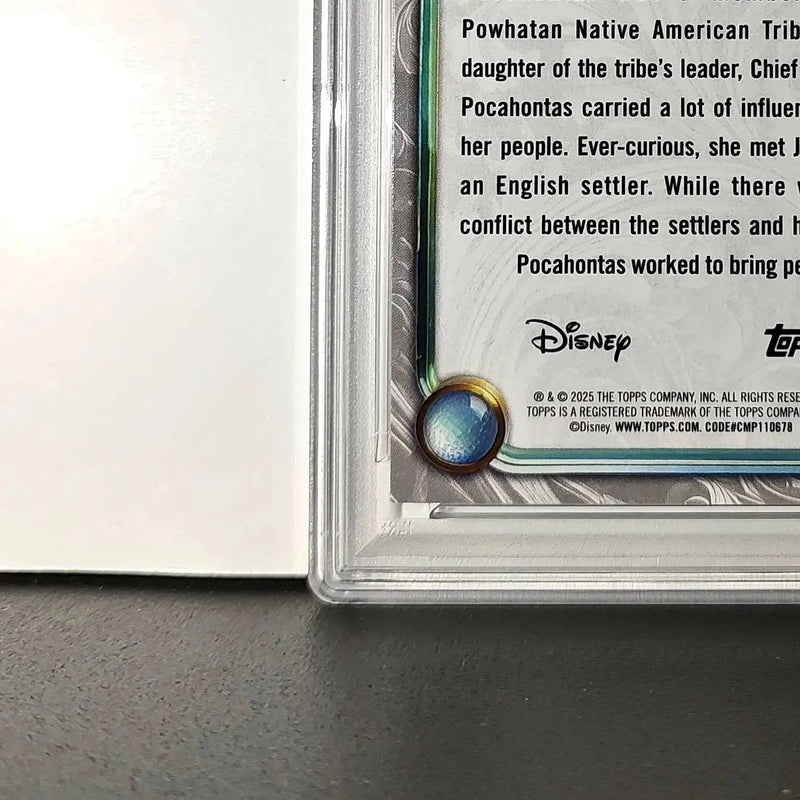 Pocahontas 2025 Topps Disney Wonder #54 Winter Variant Card Pocahontas PSA 9