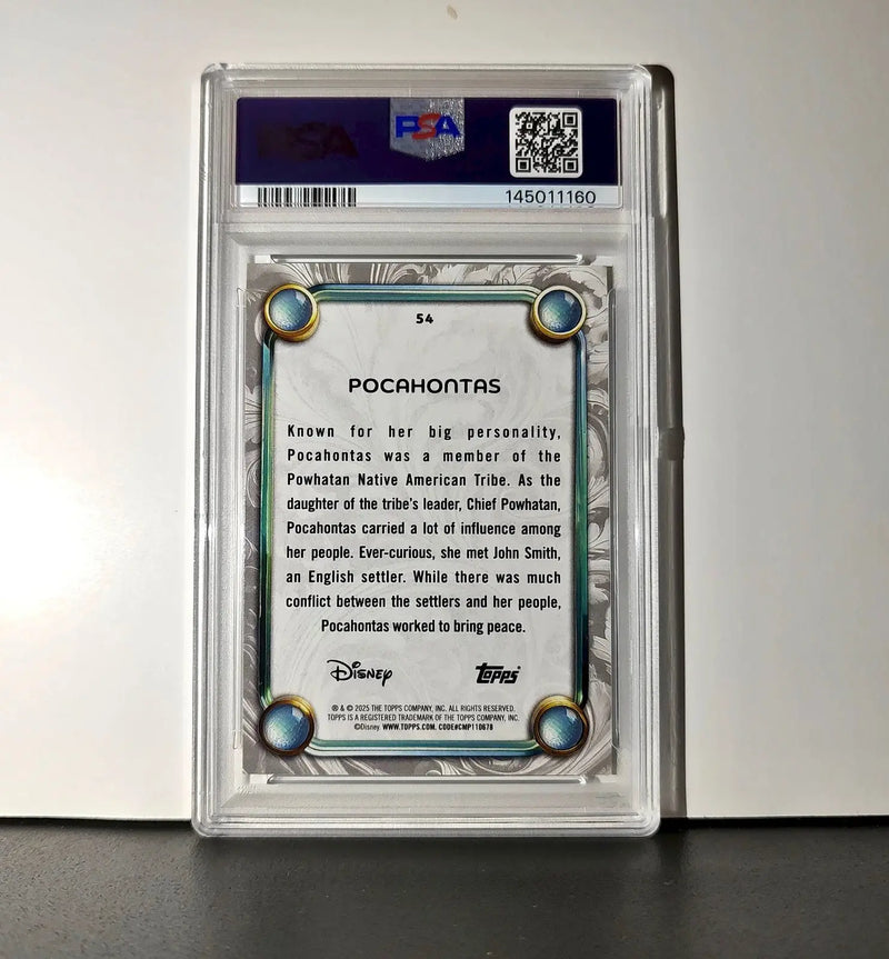 Pocahontas 2025 Topps Disney Wonder #54 Winter Variant Card Pocahontas PSA 9