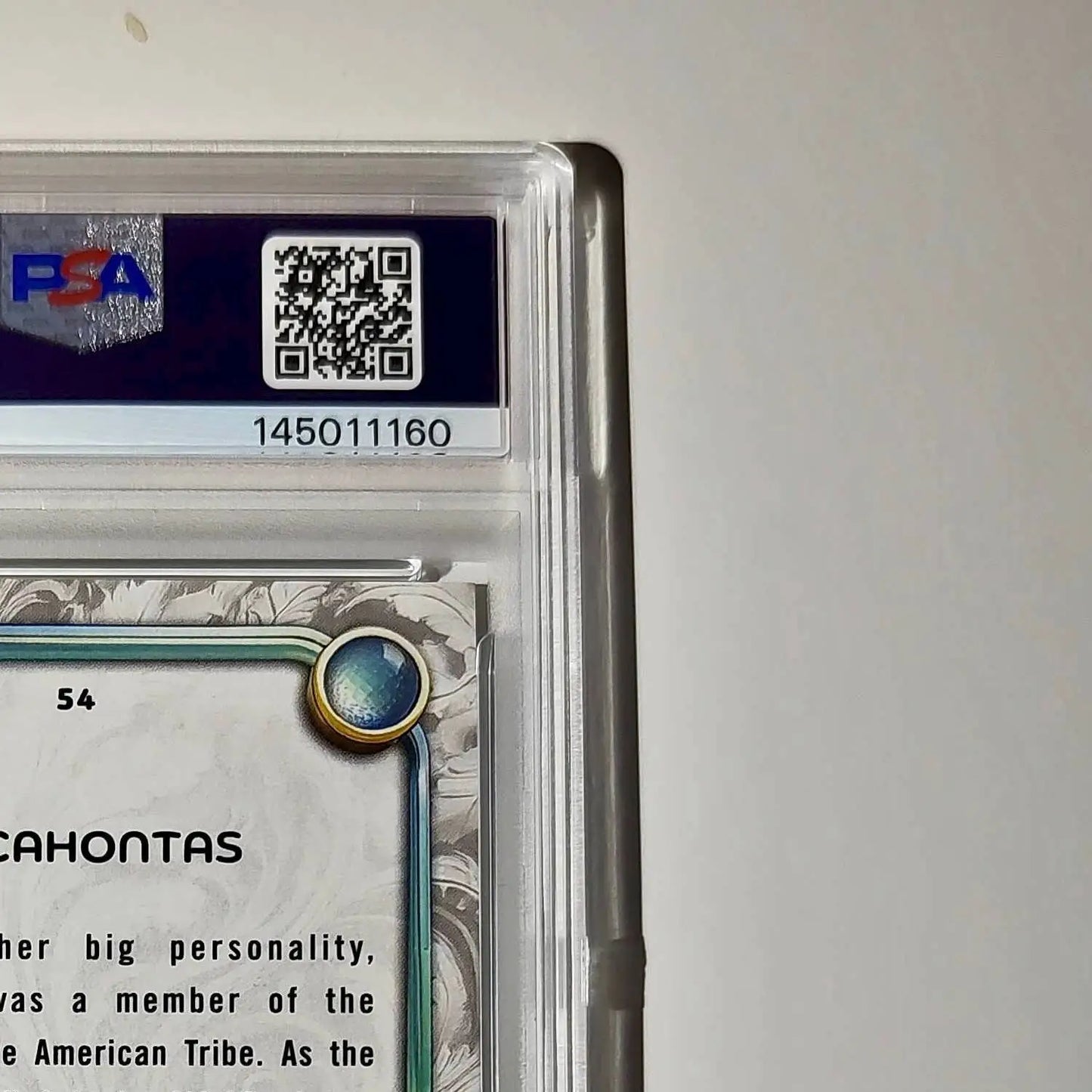 Pocahontas 2025 Topps Disney Wonder #54 Winter Variant Card Pocahontas PSA 9