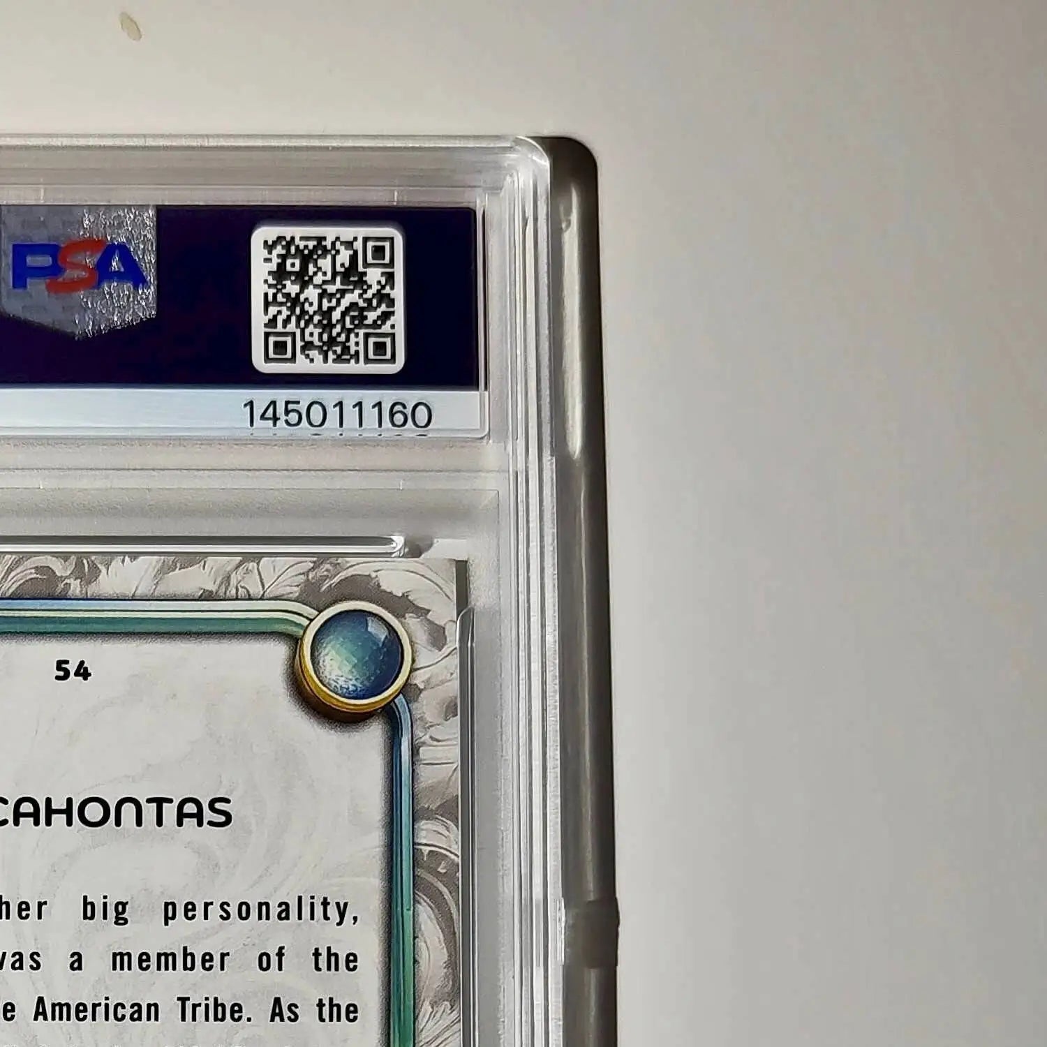 Pocahontas 2025 Topps Disney Wonder #54 Winter Variant Card Pocahontas PSA 9