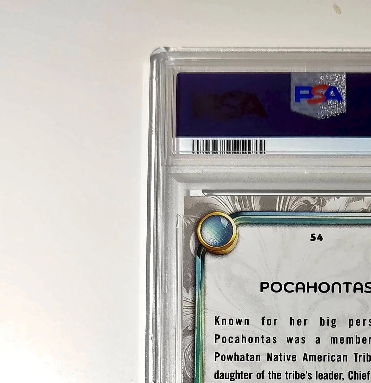 Pocahontas 2025 Topps Disney Wonder #54 Winter Variant Card Pocahontas PSA 9