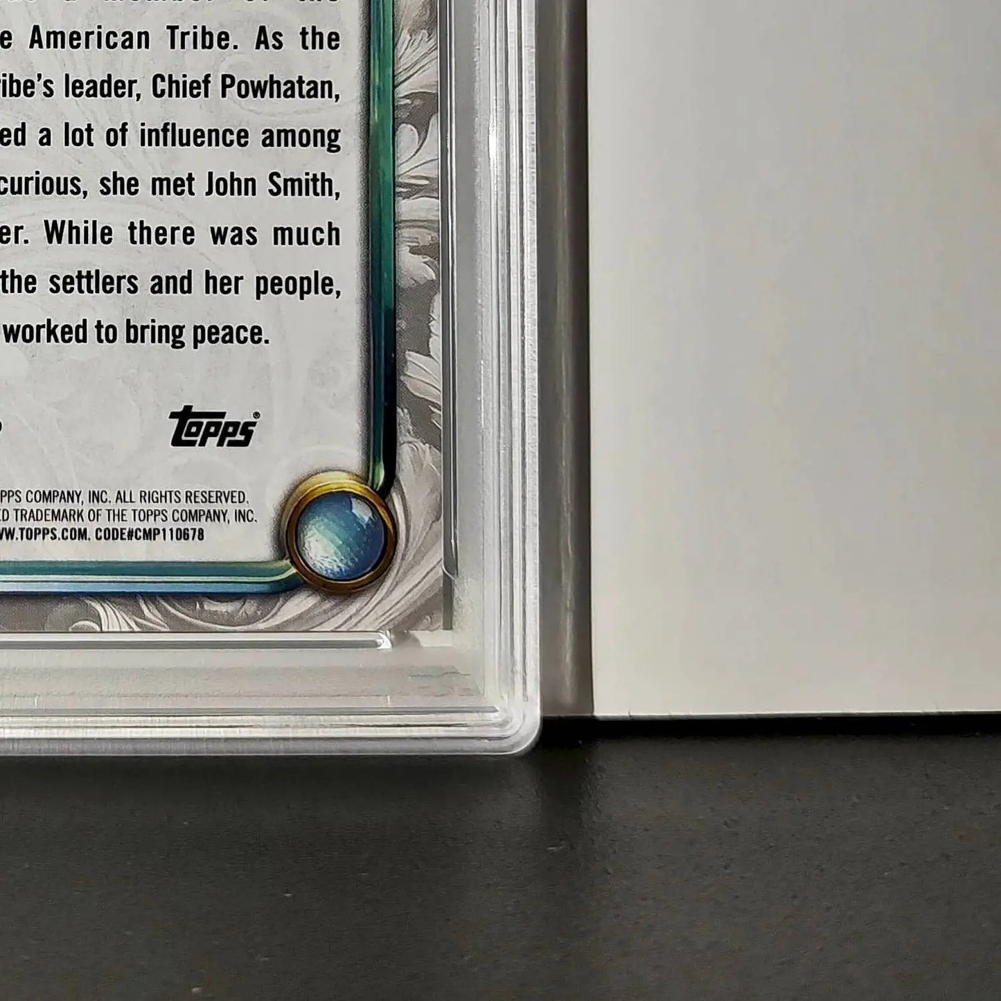 Pocahontas 2025 Topps Disney Wonder #54 Winter Variant Card Pocahontas PSA 9