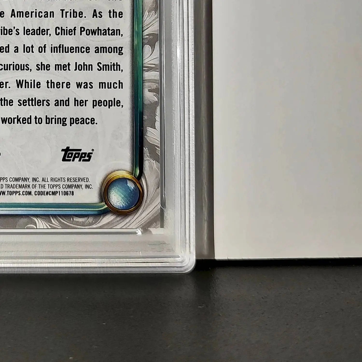 Pocahontas 2025 Topps Disney Wonder #54 Winter Variant Card Pocahontas PSA 9