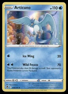 Pokemon Articuno #36/195 2022 Silver Tempest - Pokémon Card Single